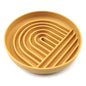 Honey Collarva silicone slow feeder dog bowl on a white background